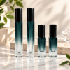 Mini Square Blue Glass Perfume Spray Bottle