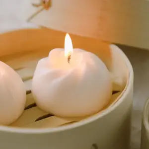 Cute Steamed Bao Bun Scented Candle